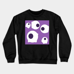 Purple and white Crewneck Sweatshirt